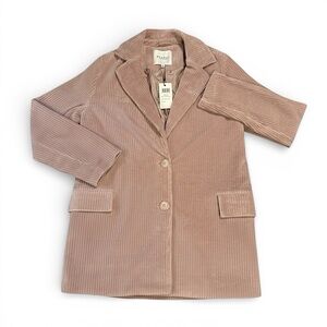 Anthropologie Sparkz Copenhagen Grey Rose Silva Blazer IRREGULAR See Description